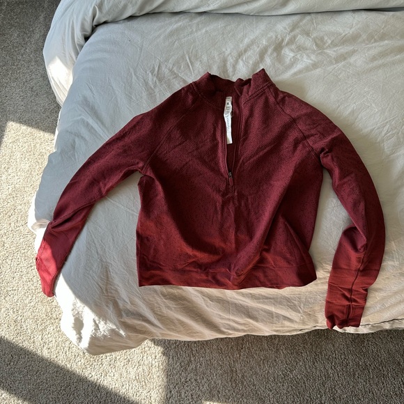 It’s Rulu Run Cropped 1/2 Zip size 6 - Picture 3 of 5